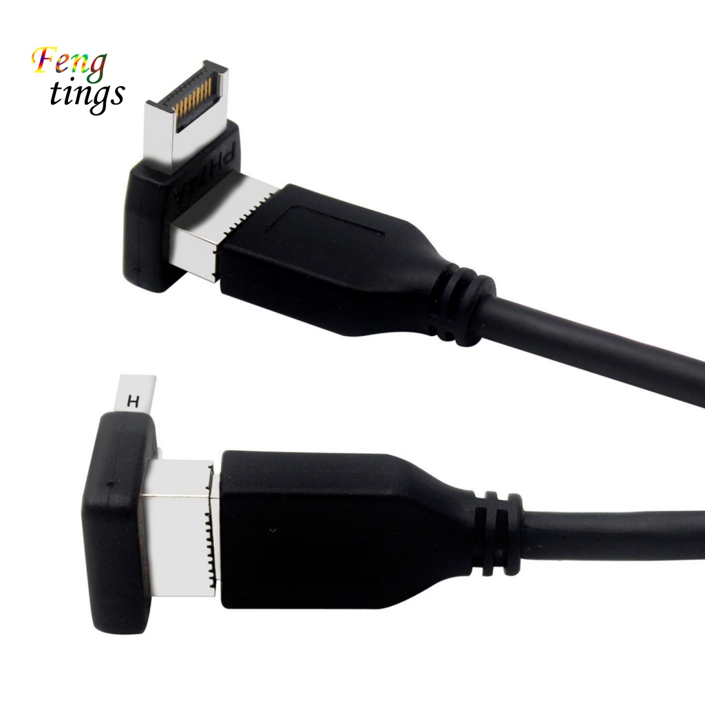 Bộ Nối Bo Mạch Chủ Tốc Độ Cao USB3.1 Type-C - E 90 Độ Cho Máy Tính