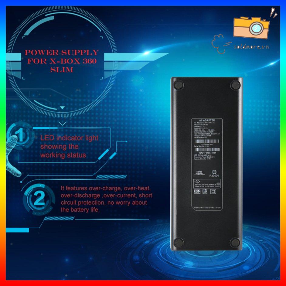 Cáp Sạc Nguồn AC 100-240V Cho X-BOX 360 Slim Phích Cắm Châu Âu