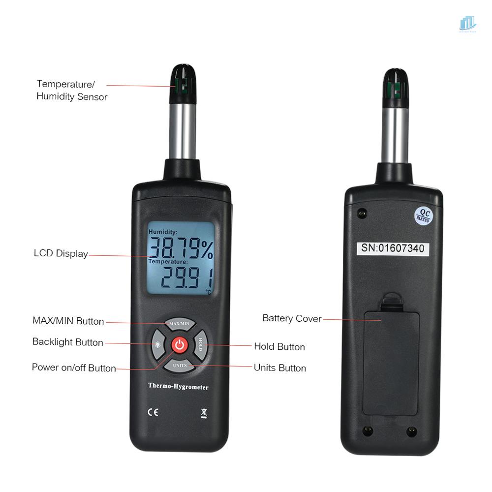 Đồng Hồ Đo Nhiệt Độ Và Độ Ẩm Màn Hình LCD Kỹ Thuật Số