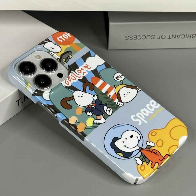 Edge Ốp Lưng Snoopy Đáng Yêu Nhiều Mẫu Mã Cho Điện Thoại Iphone promax 13 14Pro Xr xs12 A3SX 11