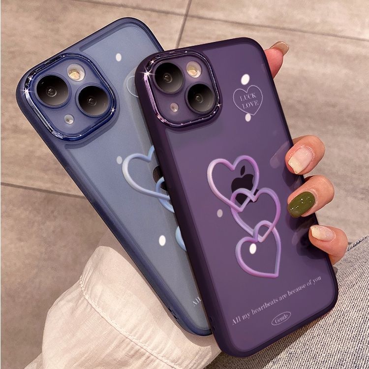 Ốp Điện Thoại Chống Sốc Kèm Miếng Dán Bảo Vệ Ống Kính Máy Ảnh Cho Iphone 14 / 7x / 11 plus 13 1214xs8p