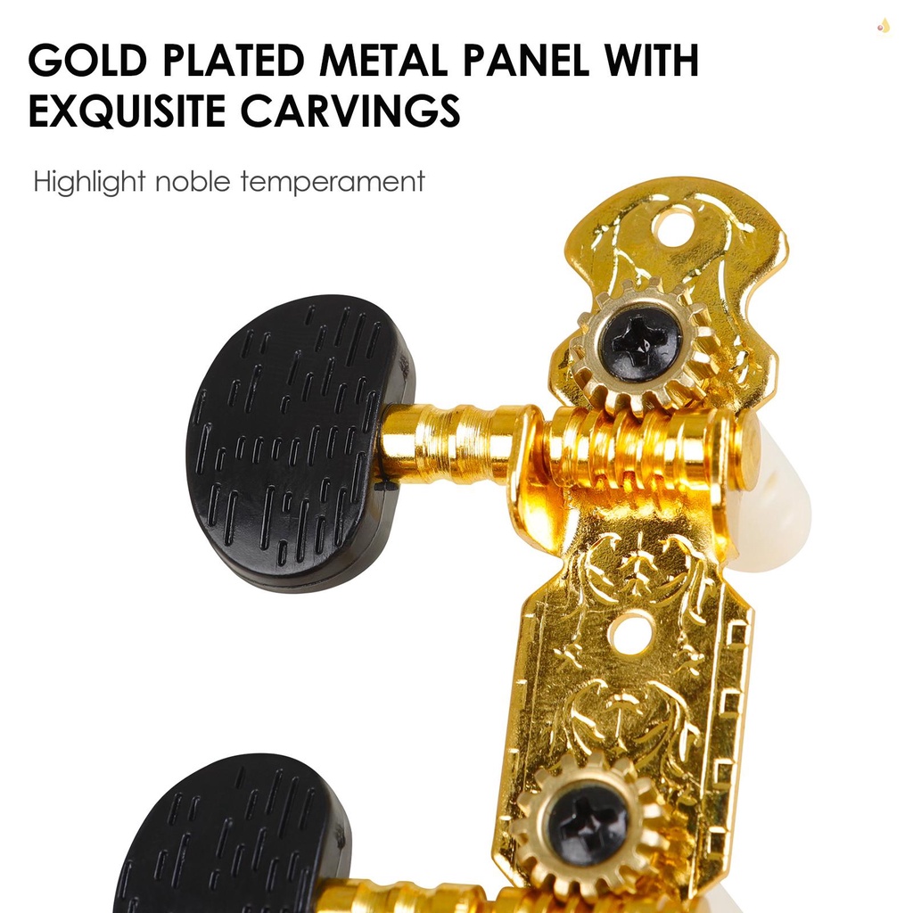 Set 2 Núm Vặn Điều Chỉnh Trái Phải 3L3R Cho Đàn Guitar Cổ Điển