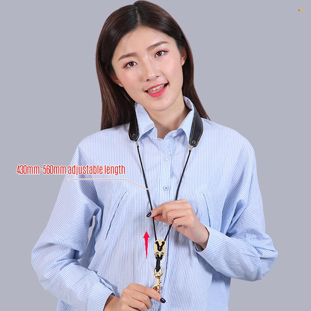 Dây Da Đeo Kèn Saxophone Tùy Chỉnh Kèm Móc Kim Loại Tiện Dụng Cho Tenor / Soprano / Alto Saxophones Clarinet
