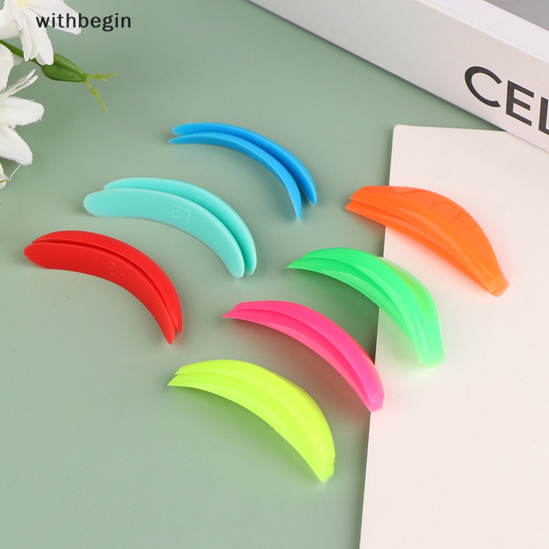Bộ 7 Cặp Đệm Silicone Uốn Cong Lông Mi Có Thể Tái Sử Dụng