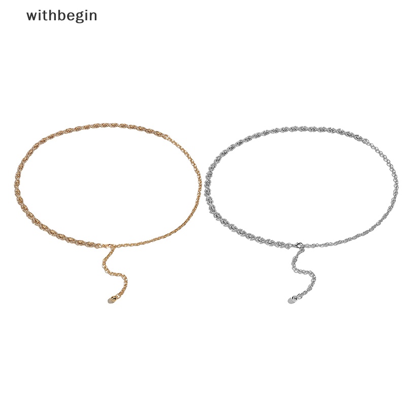 Thắt Lưng Dây Xích Kim Loại Thời Trang Cho Nữ