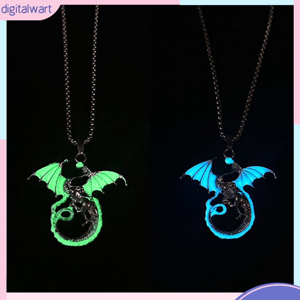 Vòng cổ Mặt Hình Rồng Bay Phát Quang Phong Cách Hip Hop Cổ Điển Cho Cặp Đôi