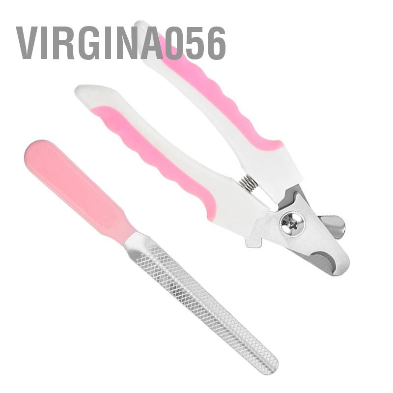 Virgina056 Kéo Cắt Móng Cho Thú Cưng Bằng Thép Không Gỉ Chân Làm Đẹp Chải Lông Dụng Cụ Chó Với Dũa Mèo
