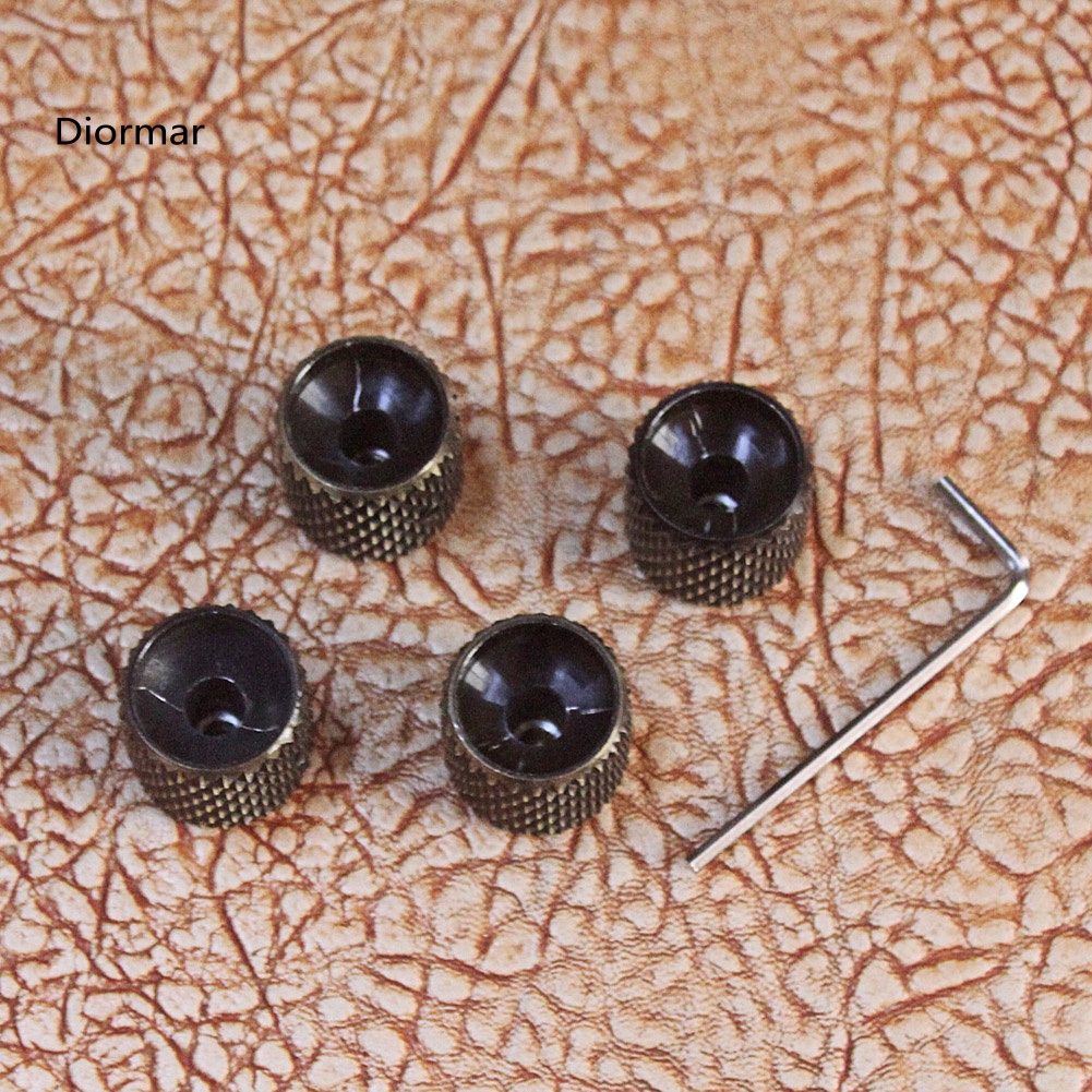 Set 4 Vỏ Bọc Núm Điều Khiển Kim Loại GD139D Cho Đàn Guitar Điện