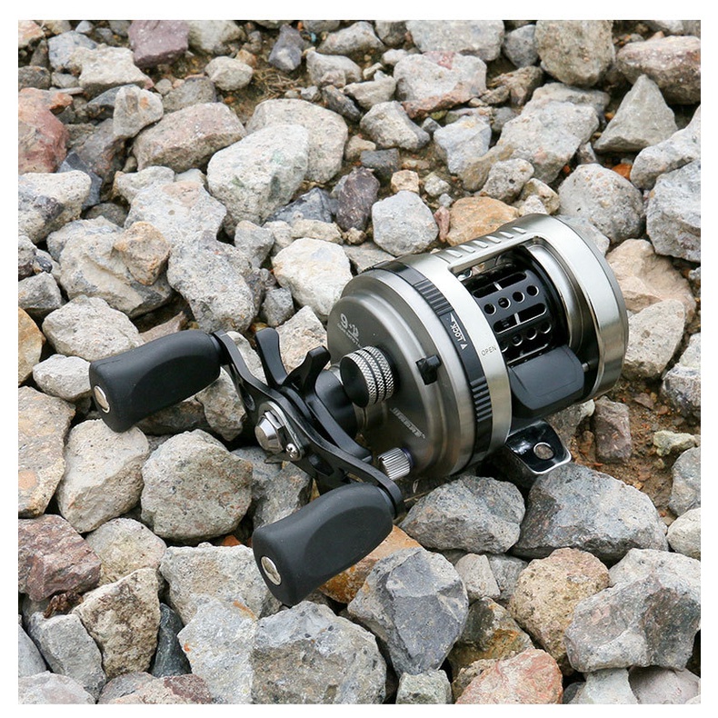 Guồng Quay Câu Cá Bằng Kim Loại Có Nam Châm Chất Lượng Cao