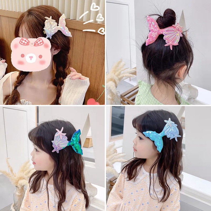 Kẹp Tóc Hình Vỏ Sò Đáng Yêu Dành Cho Bé Gái