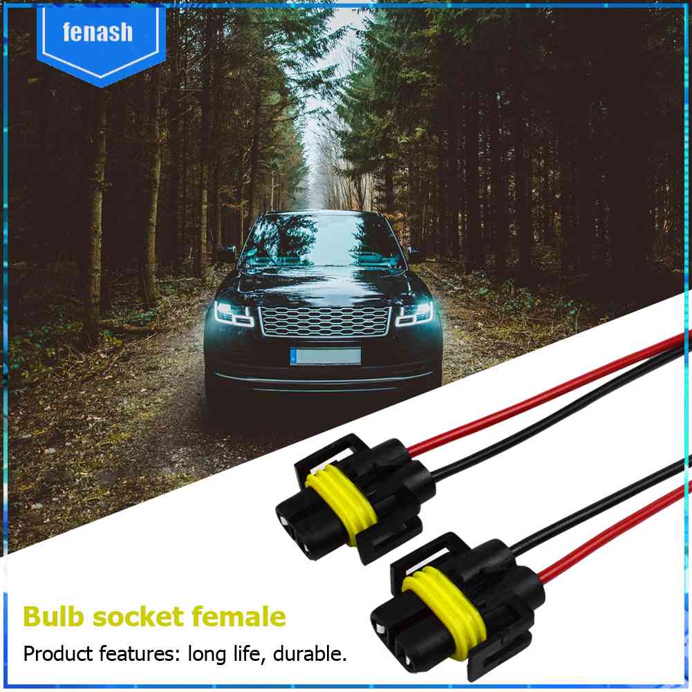 Set 2 Ổ Cắm Chuyển Đổi H8 / H9 / H11 Chuyên Dụng Cho Đèn Pha Xe Hơi