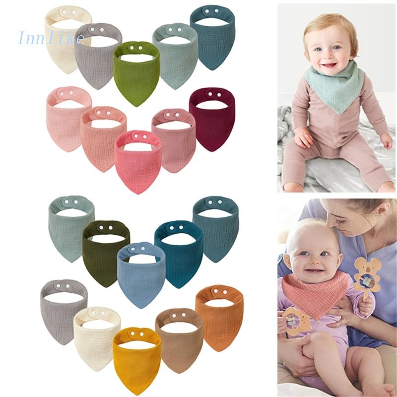 Set 10 Yếm Ăn 6 Lớp Dành Cho Bé Sơ Sinh