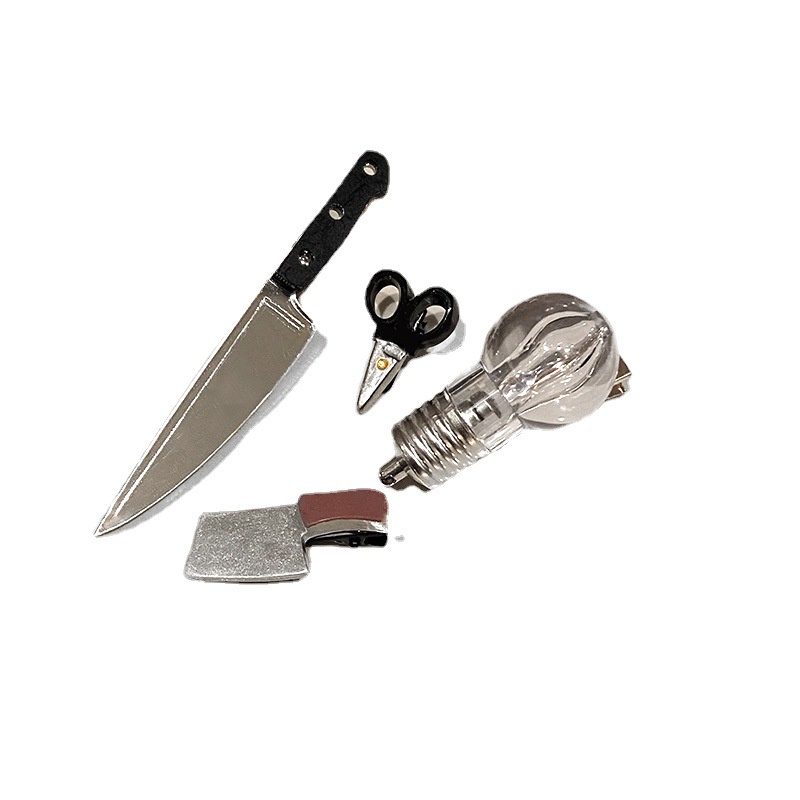 Kẹp Tóc Mỏ Vịt Hình Dao Sáng Tạo Cho Nữ Mã 2023