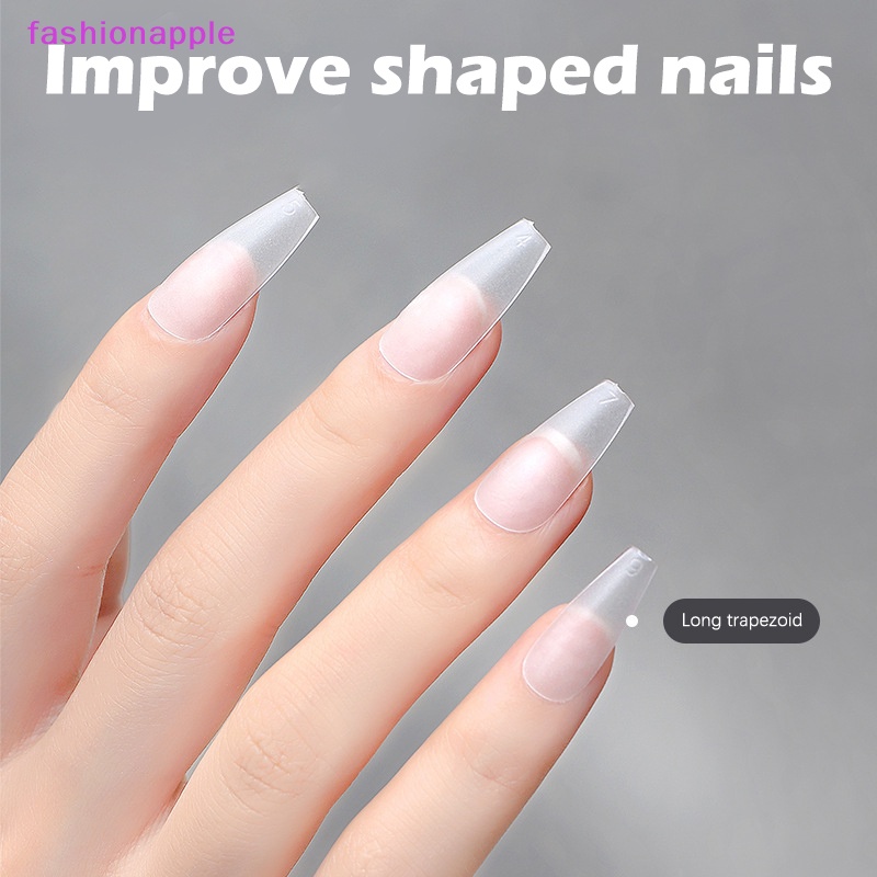 Bộ 100 Móng Tay Giả Đính Đá / Vuông / Che Phủ Toàn Diện