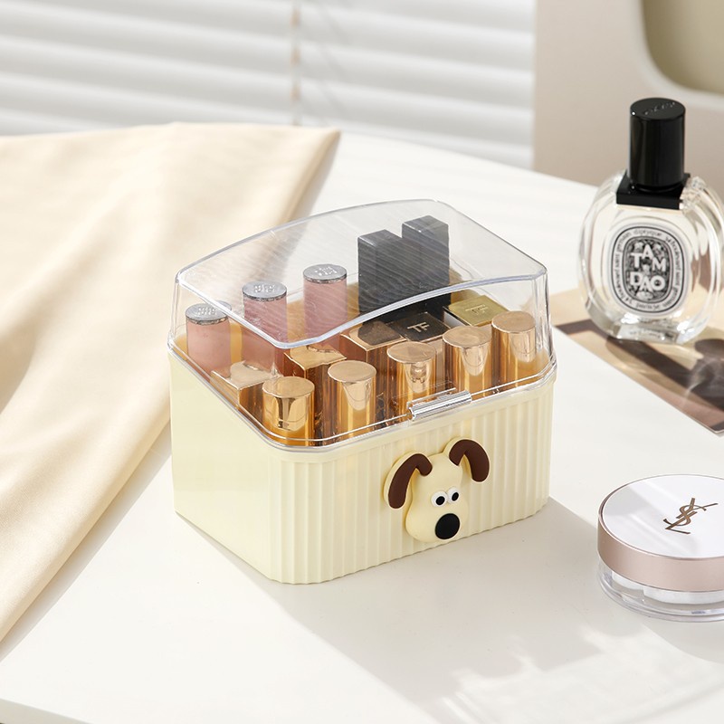 Hộp Đựng Son Môi Bằng Acrylic Trong Suốt Chống Bụi Có Nắp Đậy Tiện Dụng