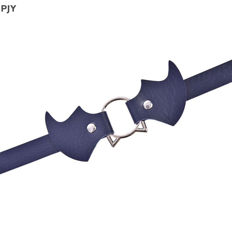 Pjy Vòng Cổ Da Mặt Hình Dơi Ma Cà Rồng Phong Cách Punk Sáng Tạo PJ