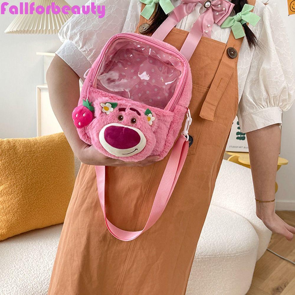 Fallforbeauty Túi Xách Tay Bằng PVC Trong Suốt Họa Tiết Gấu Pooh Dễ Thương Dành Cho Nữ