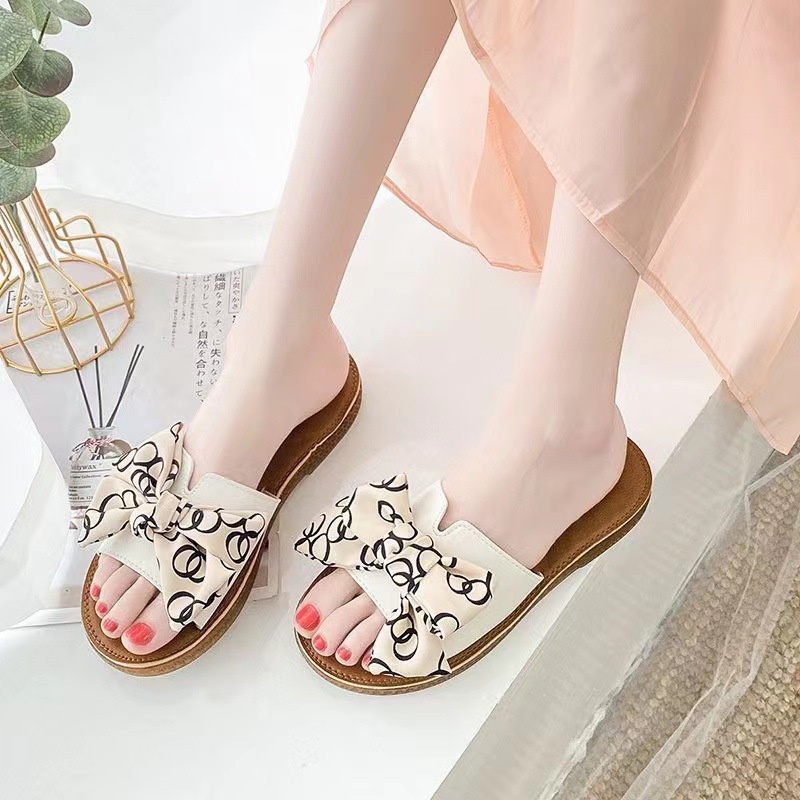 Dép Sandal Đế Mềm Đính Nơ Thời Trang Mùa Hè 2023 Cho Mẹ Bầu