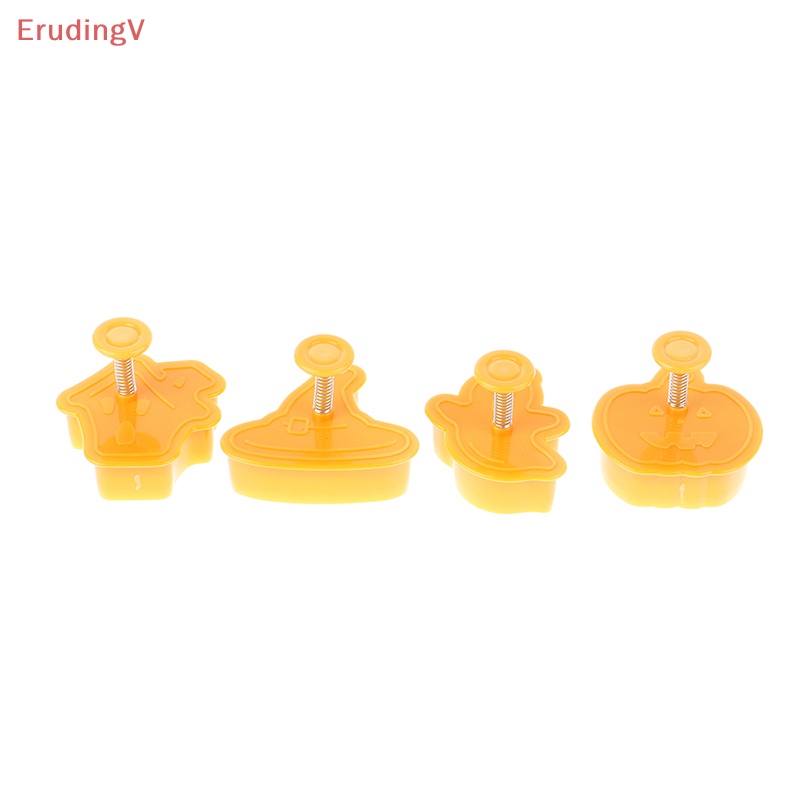 [ErudingV] Khuôn Nhựa Cắt Bánh Quy Chủ Đề Bí Ngô Ma Trang Trí Halloween [Mới]