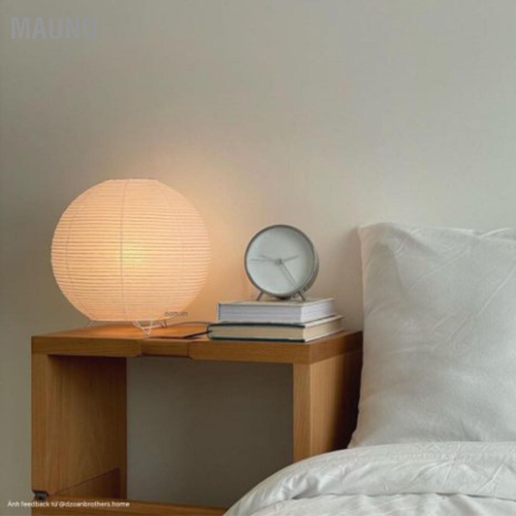 Mauno Vỏ đèn ngủ Hình tròn Ánh sáng mềm mại Ngăn ngừa biến dạng Bóng giấy cho Bàn cạnh giường