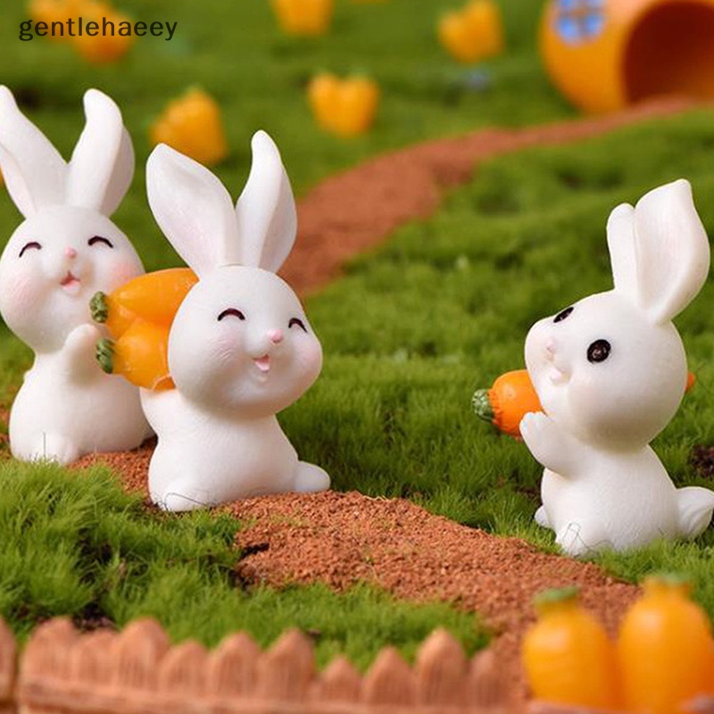 Mô Hình Thỏ Mini Trang Trí Tiểu Cảnh DIY
