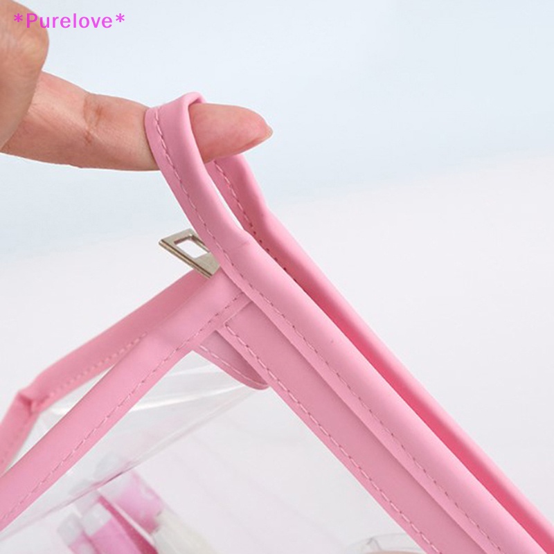 Túi Đựng Bút Trong Suốt Hình Tam Giác Chống Thấm Nước Tiện Dụng Mới