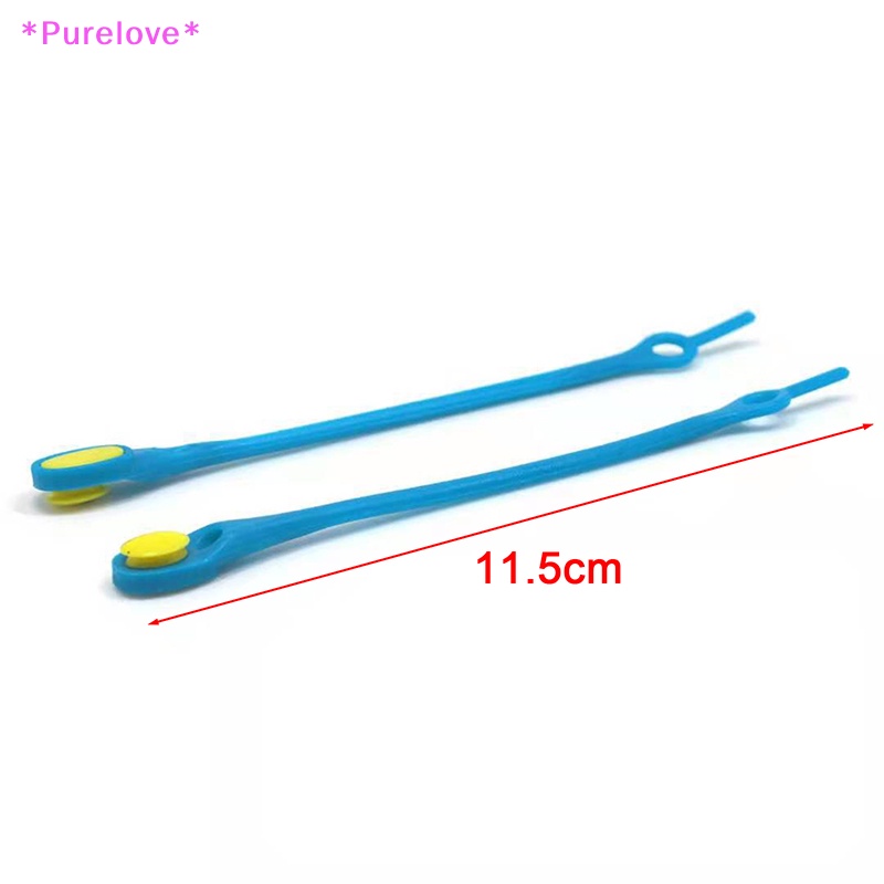 Set 12 Dây Giày Bằng Silicon Co Giãn Không Cần Buộc Tiện Dụng Mới