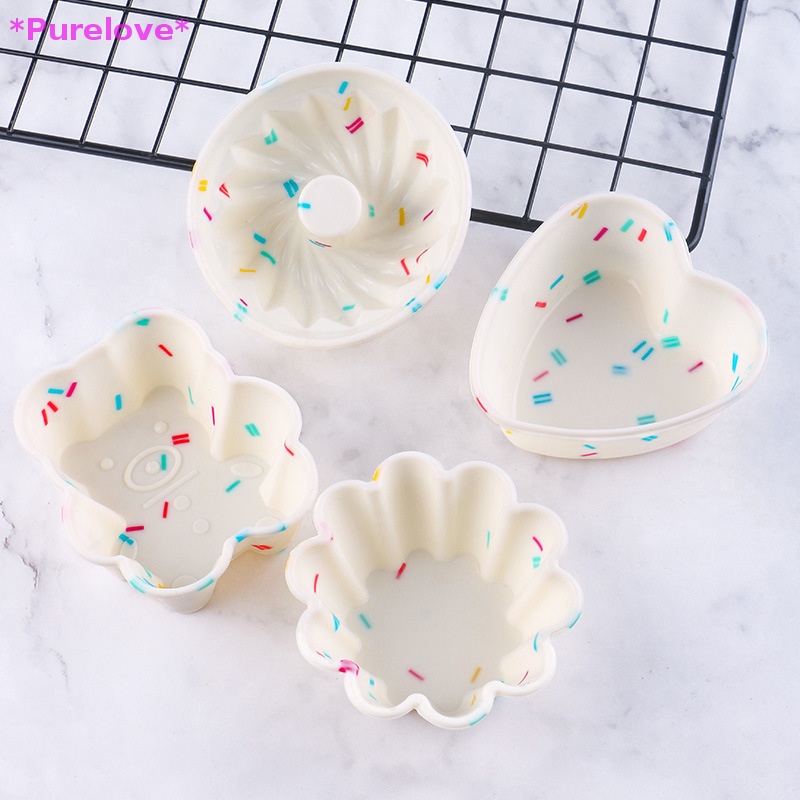 Khuôn Silicon Làm Bánh Muffin / Cupcake / Muffin Thiết Kế Dễ Thương Tiện Dụng Mới