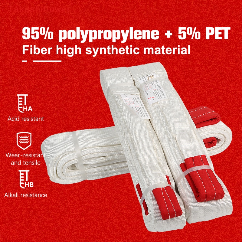 (Takashiflower) Dây Thắt Lưng Phẳng Chống Mài Mòn 1Tx1M 2Tx1M Màu Trắng Chất Liệu Polyester