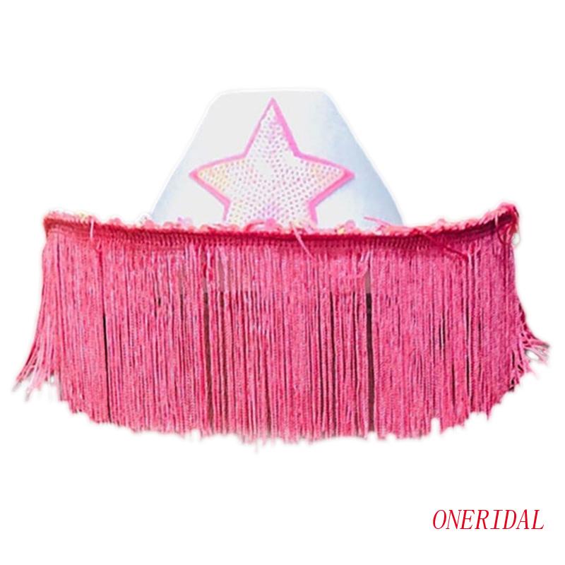 Mũ Cao Bồi Đính Tua Rua Dành Cho Nữ Dự Tiệc Sinh Nhật Tiệc Cưới