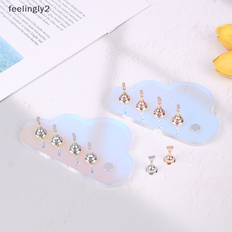 Giá Đỡ Móng Tay Giả Hình Đám Mây Bằng Acrylic Tiện Dụng Cho Salon