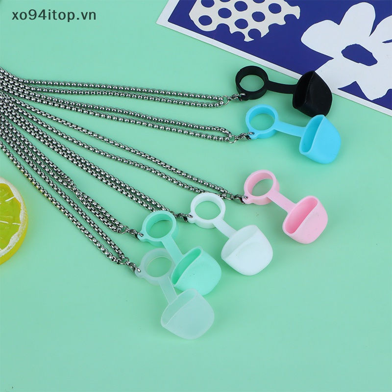 Dây Đeo Cổ Bằng Silicon Có Vòng Kim Loại Chống Bụi Cho XOITOP