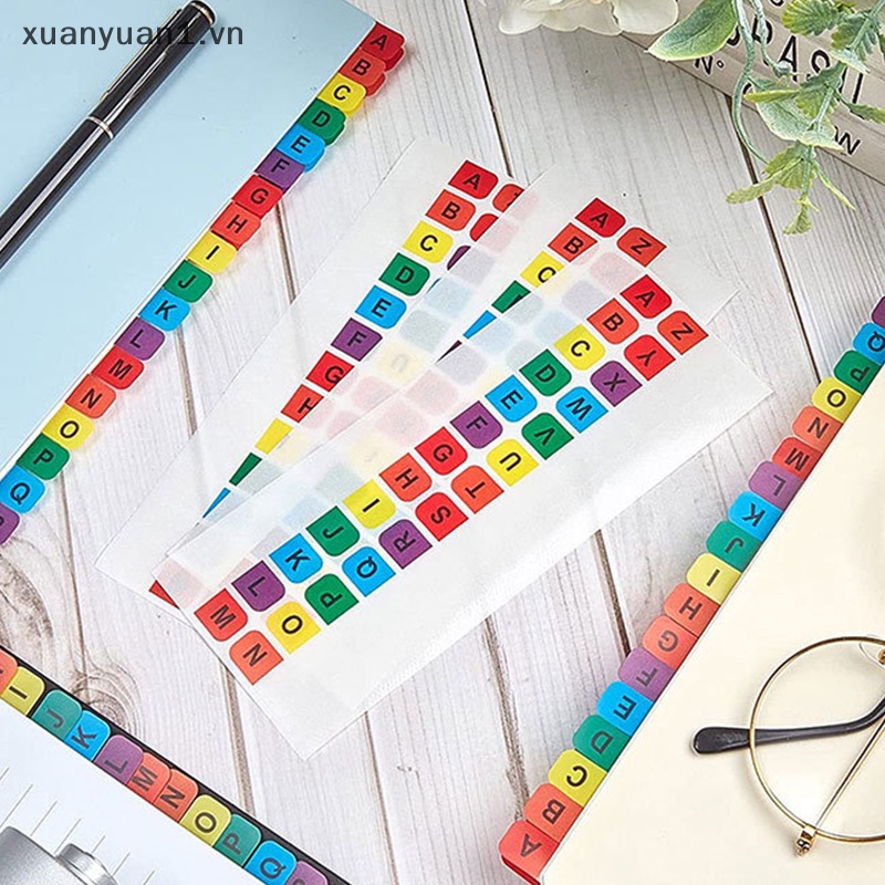 Set 10 Kẹp Đánh Dấu Trang Sách Hình Lá Cờ Nhiều Màu Chống Thấm Nước Tiện Dụng