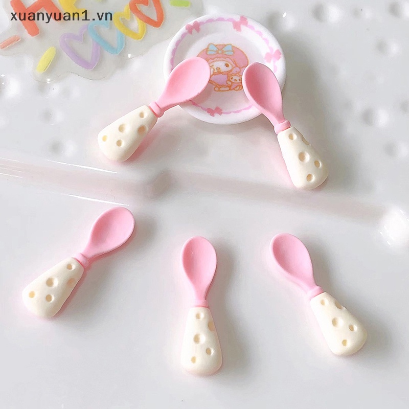 Set 10 Muỗng Mini Trang Trí Nhà Búp Bê