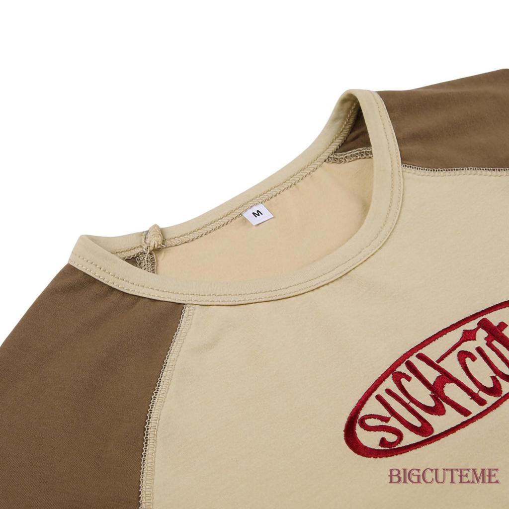 Áo Thun Tay Ngắn Cổ Tròn In Chữ Màu Sắc Thời Trang Dành Cho Nữ