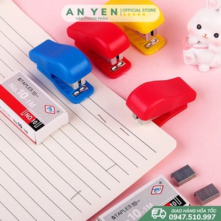 Bộ Kim Bấm Dễ Thương Mini Nhỏ, máy dập ghim mini