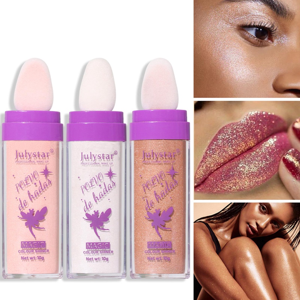 Phấn Bắt Sáng Ánh Nhũ Màu Trắng / Bạc Chất Lượng Cao X4Z4