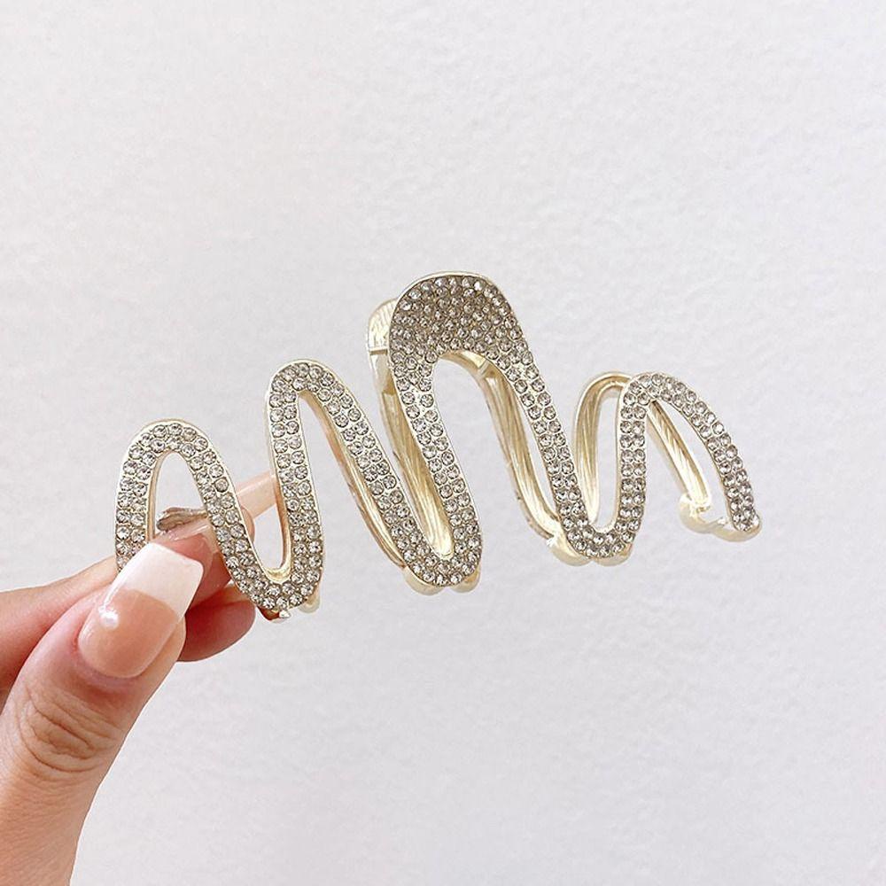 Phụ Kiện Trang Trí Hình Sóng Biển Độc Đáo|Kẹp Tóc Càng Cua Cỡ Lớn Phong Cách Vintage Thời Trang