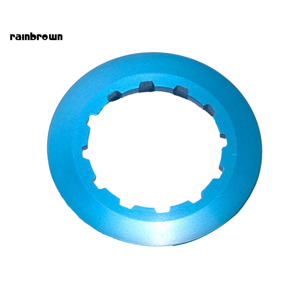 &lt; Rainbrown &gt; Vỏ Bọc Bánh Đà Xe Đạp Bằng Hợp Kim Nhôm Siêu Bền Chống Mài Mòn Dễ Lắp Đặt