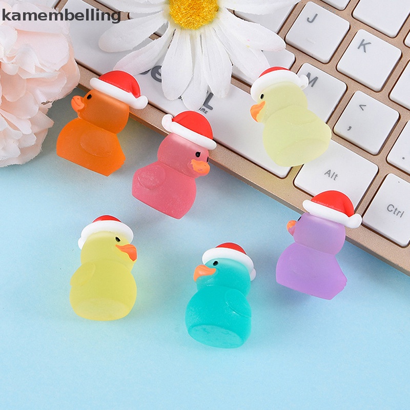 Set 2 Chú Vịt Dạ Quang Dễ Thương Dùng Trang Trí Giáng Sinh