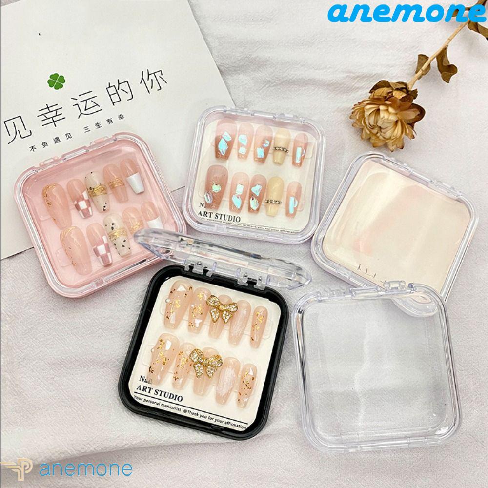 Hộp Đựng Móng Tay Giả Trong Suốt Kích Thước Nhỏ Gọn Tiện Dụng Mang Theo Du Lịch