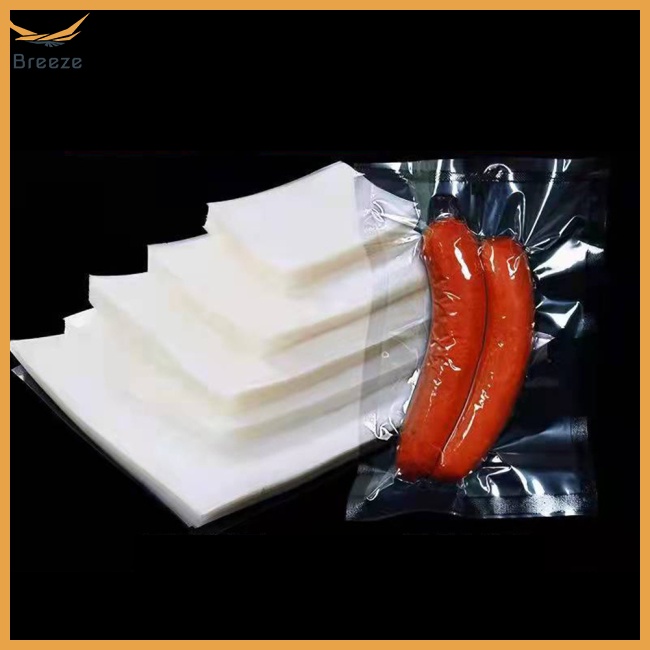 Set 100 Túi Hút Chân Không Trong Suốt Đựng Thực Phẩm