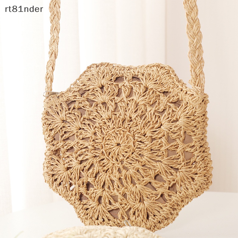 Túi Rơm Đeo Chéo Handmade Thời Trang Đi Biển Mùa Hè Cho Nữ