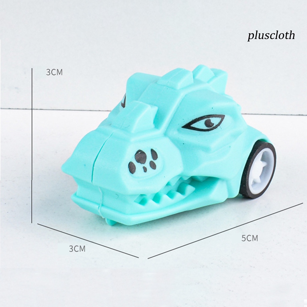 Bộ 3 Xe Đồ Chơi 2 Bánh Xe Khủng Long Hoạt Hình Cho Bé