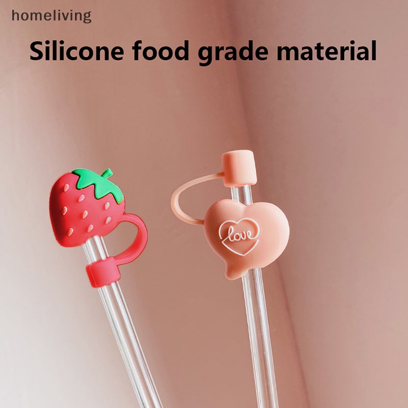 Nút Bịt Ống Hút Bằng Silicon 6-8mm Chống Bụi Có Thể Tái Sử Dụng Tiện Lợi