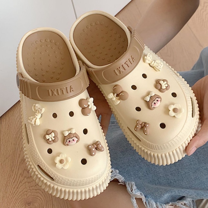 Dép Đi Trong Nhà Đế Dày Chống Trượt Họa Tiết Bánh Mì Dễ Thương