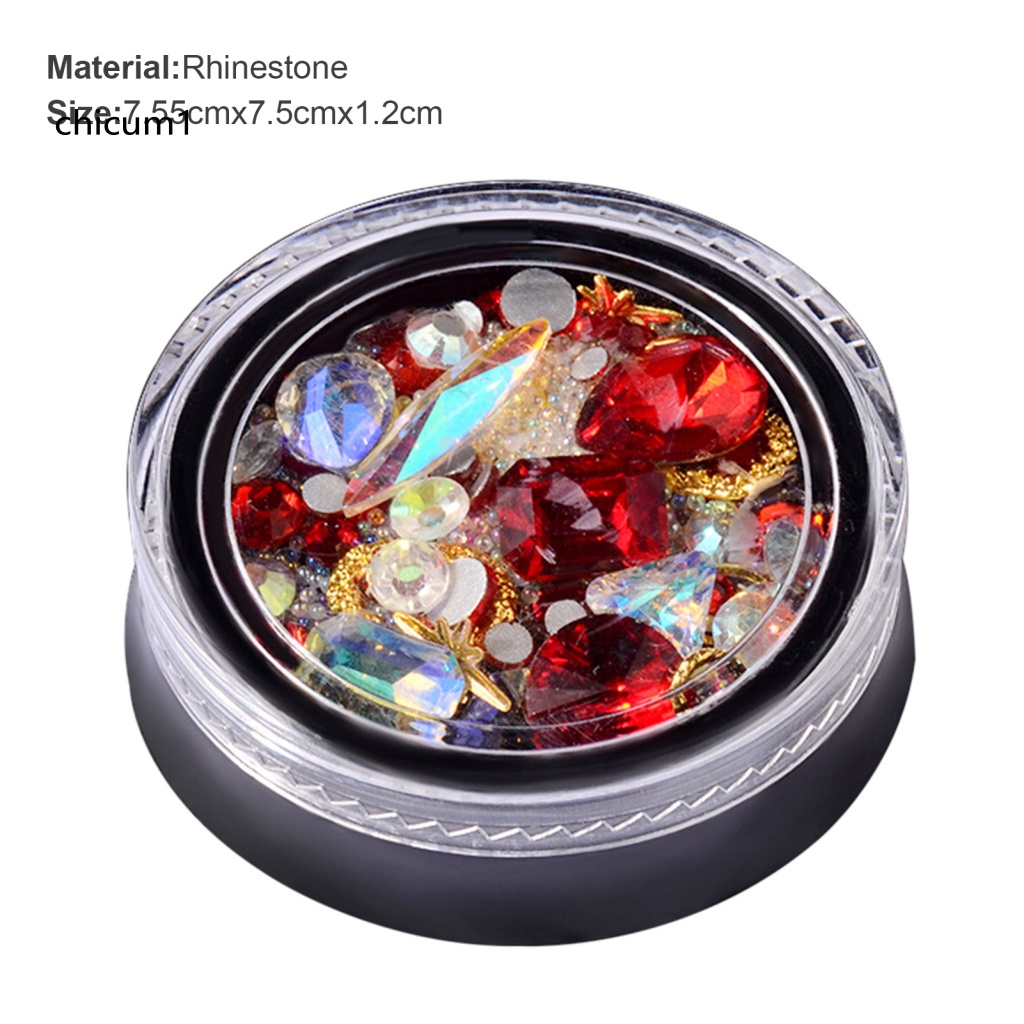 Hạt Đá 3D Nhiều Màu Đính Móng Nghệ Thuật