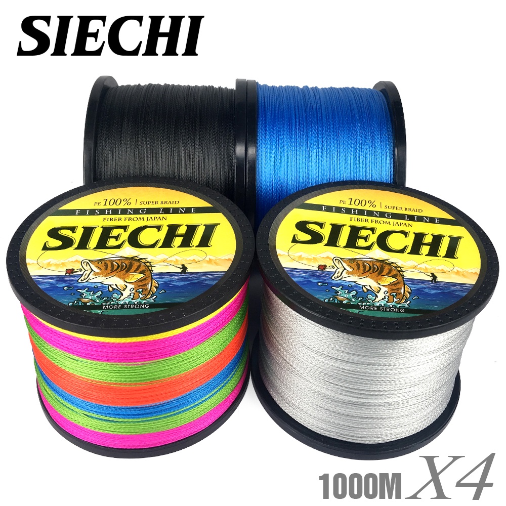 Cuộn Dây Câu Cá Bện 4 Sợi 1000M 500M 300M Chất Liệu PE