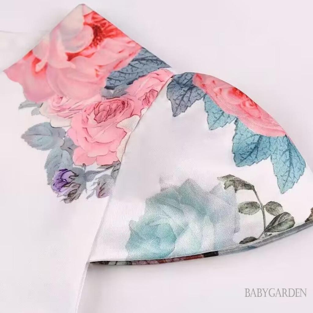 Đầm Tay Ngắn Dáng Chữ A Phối Nơ Thời Trang Mùa Hè Xinh Xắn Cho Bé Gái Từ 2-10 Tuổi