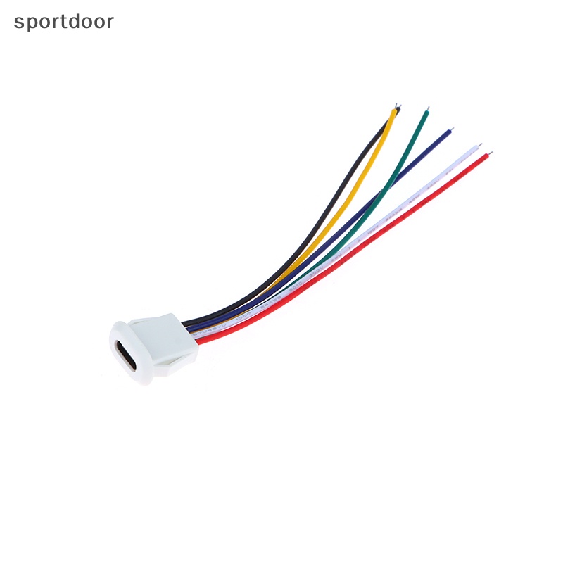 Đầu Nối USB Type-C 2.0 6 Chấu Dạng Nhấn Chống Nước Tiện Dụng